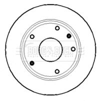 BORG & BECK Тормозной диск BBD5126